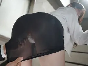Tiny Asian Chief have Rough Fuck by 3 Workers at Work